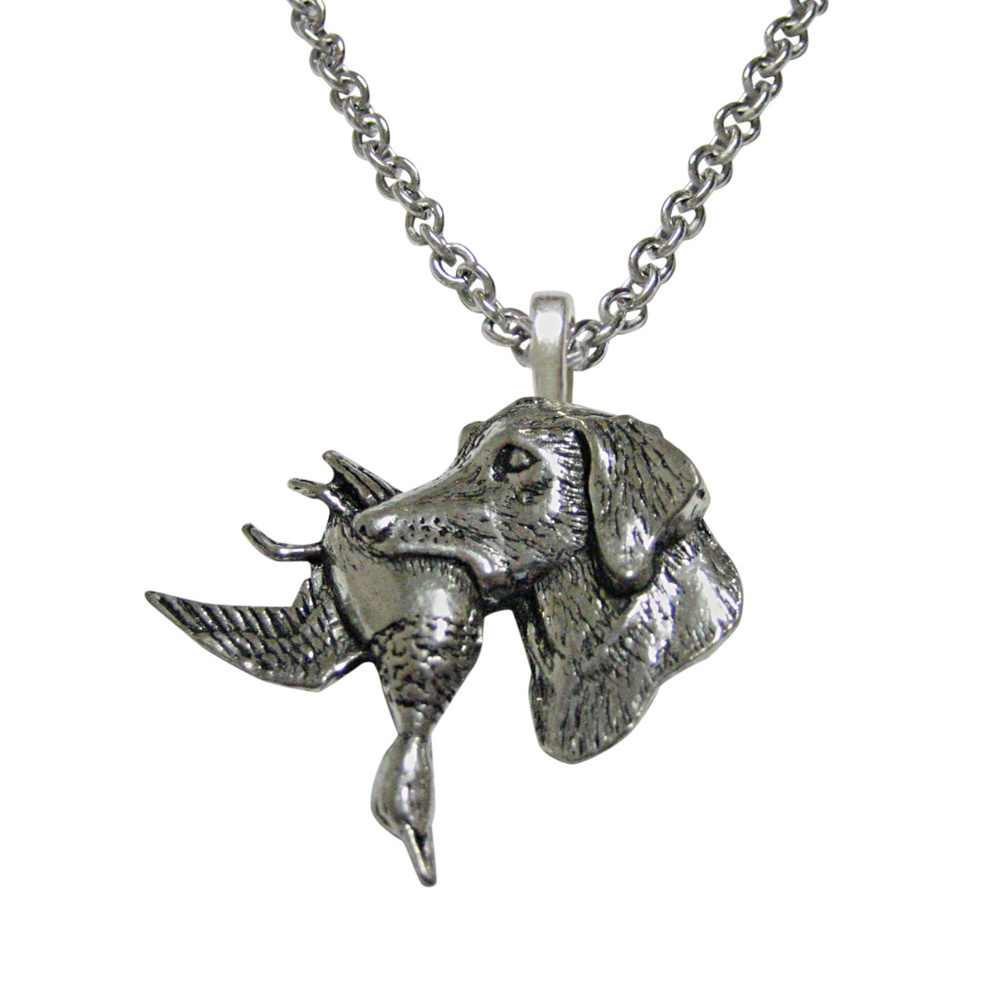 Labrador Dog with Duck Pendant Unisex Necklace